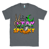 Charcoal Heather Stay spooky Classic Tee - NancyCooperArtShop
