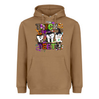 Toasted Coconut trick or teeth Heavyweight Hoodie - BarkalooDesign