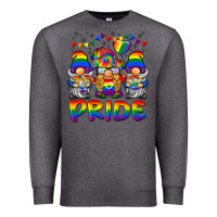 Charcoal Heather pride gnome Premium Sweatshirt - BarkalooDesign