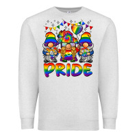 Oatmeal Heather pride gnome Premium Sweatshirt - BarkalooDesign