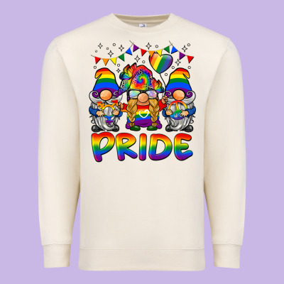 Pride Gnome Premium Sweatshirt Designed By Barkaloodesign