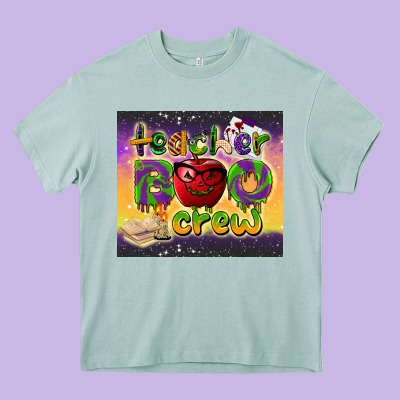 Teacher Boo Crew Tumbler Heavy Core Tee Designed By Barkaloodesign