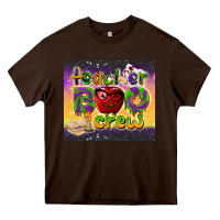 Chocolate Brown teacher boo crew tumbler Heavy Core Tee - BarkalooDesign