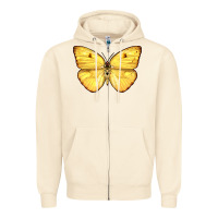Sandshell Cloudless Sulphur Butterfly Zipper Hoodie - LillyAllenDesigns