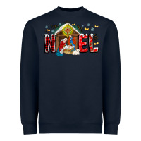 Navy Noel Heavyweight Sweatshirt - CowhideDigitalArt