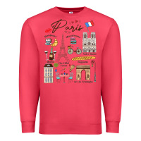 Cardinal paris bonjour eiffel tower paris lover paris traveling vacay Premium Sweatshirt - trangStudio