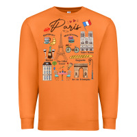 Carrot paris bonjour eiffel tower paris lover paris traveling vacay Premium Sweatshirt - trangStudio