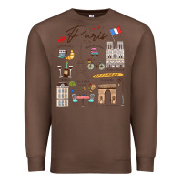 Paris Bonjour Eiffel Tower Paris Lover Paris Traveling Vacay Premium Sweatshirt | Teevron
