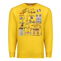 Lemon paris bonjour eiffel tower paris lover paris traveling vacay Premium Sweatshirt - trangStudio