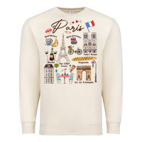 Sandshell paris bonjour eiffel tower paris lover paris traveling vacay Premium Sweatshirt - trangStudio