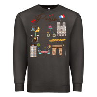 Smoke paris bonjour eiffel tower paris lover paris traveling vacay Premium Sweatshirt - trangStudio