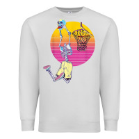 Dove Grey basketball player halloween pumpkin skeletons kids boys Premium Sweatshirt - trangStudio