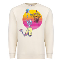 Sandshell basketball player halloween pumpkin skeletons kids boys Premium Sweatshirt - trangStudio
