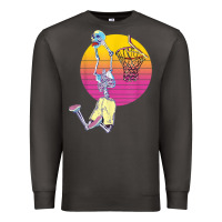 Smoke basketball player halloween pumpkin skeletons kids boys Premium Sweatshirt - trangStudio