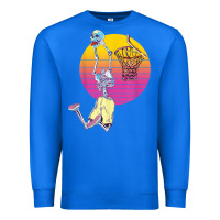 True Royal basketball player halloween pumpkin skeletons kids boys Premium Sweatshirt - trangStudio
