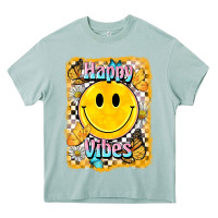 Arona happy vibes smiley face Heavy Core Tee - BarkalooDesign