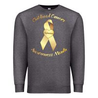 Charcoal Heather childhood cancer awareness children cure kids Premium Sweatshirt - DesignPulse
