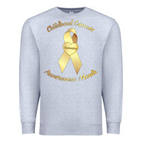 Heather Grey childhood cancer awareness children cure kids Premium Sweatshirt - DesignPulse