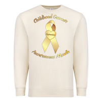 Sandshell childhood cancer awareness children cure kids Premium Sweatshirt - DesignPulse