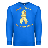 True Royal childhood cancer awareness children cure kids Premium Sweatshirt - DesignPulse