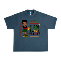 Midnight Navy i am black history black boy  juneteenth Urban Heavy Tee - CowGirlArtShop