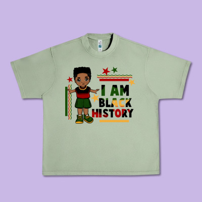 I Am Black History Black Boy  Juneteenth Urban Heavy Tee Designed By Cowgirlartshop