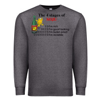 Charcoal Heather the 4 stages of soju i'm rich i'm good looking t shirt Premium Sweatshirt - DesignPulse