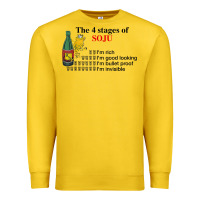 Lemon the 4 stages of soju i'm rich i'm good looking t shirt Premium Sweatshirt - DesignPulse