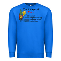 True Royal the 4 stages of soju i'm rich i'm good looking t shirt Premium Sweatshirt - DesignPulse