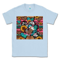 Dusty Blue nurse hearts Classic Tee - Jasminsmagicworld