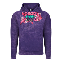 Cloud Purple nobody fights alone cancer awareness Vintage Hoodie - CowGirlArtShop