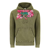 Vintage Olive nobody fights alone cancer awareness Vintage Hoodie - CowGirlArtShop