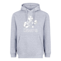 Heather Grey Jim Morrison Heavyweight Hoodie - trangStudio