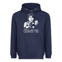 Navy Jim Morrison Heavyweight Hoodie - trangStudio