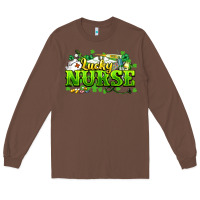 Chestnut Lucky Nurse St. Patrick's Day Long Sleeve Tee - HowdyJamesFarm