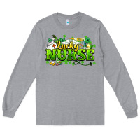 Heather Grey Lucky Nurse St. Patrick's Day Long Sleeve Tee - HowdyJamesFarm