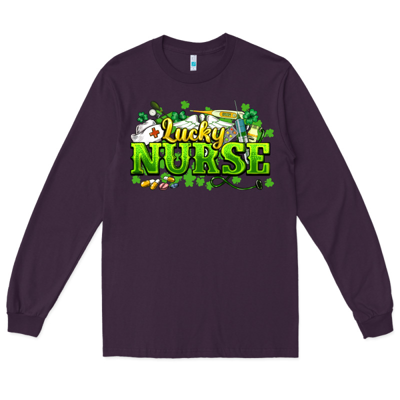 Lucky Nurse St. Patrick's Day Long Sleeve Tee by HowdyJamesFarm | Teevron