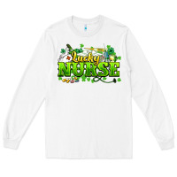 White Lucky Nurse St. Patrick's Day Long Sleeve Tee - HowdyJamesFarm