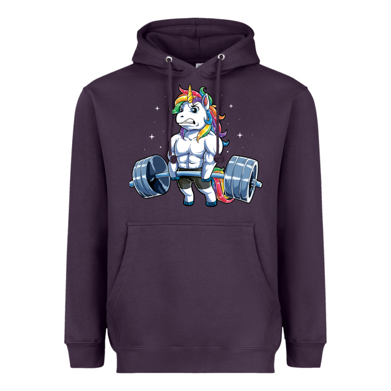 Unicorn Weightlifting T Fitness Gym Deadlift Rainbow Gifts Party Men W Heavyweight Hoodie by trangStudio | Teevron