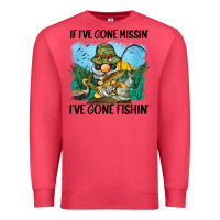 Cardinal if i've gone missin' i've gone fishin' Premium Sweatshirt - BarkalooDesign