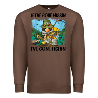 Chestnut if i've gone missin' i've gone fishin' Premium Sweatshirt - BarkalooDesign