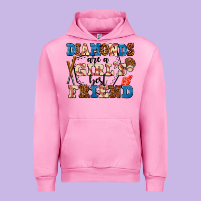 Diamonds Are A Girl's Best Friend Urban Hoodie Designed By Adodesignshop