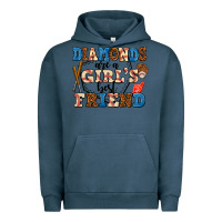 Pigment Midnight Navy diamonds are a girl's best friend Urban Hoodie - AdoDesignShop