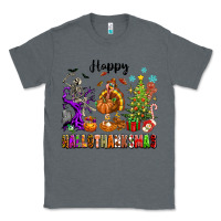 Charcoal Heather Happy Hallothanksmas Classic Tee - texasbilliewilder