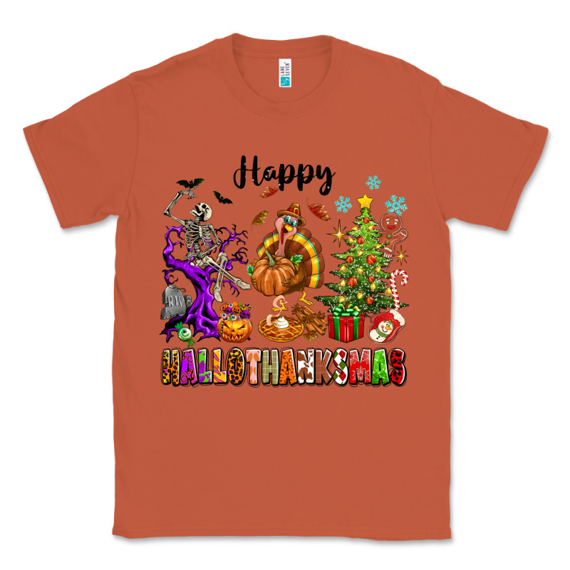 Happy Hallothanksmas Classic Tee by texasbilliewilder | Teevron