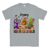 Heather Grey Happy Hallothanksmas Classic Tee - texasbilliewilder