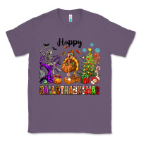 Lavender Happy Hallothanksmas Classic Tee - texasbilliewilder