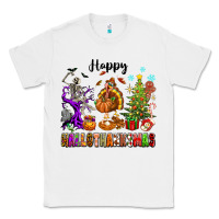 White Happy Hallothanksmas Classic Tee - texasbilliewilder