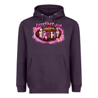 Plum together we fight football Heavyweight Hoodie - BarkalooDesign