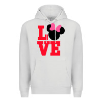 Dove Grey Minnie Mouse Premium Hoodie - CowhideDigitalArt